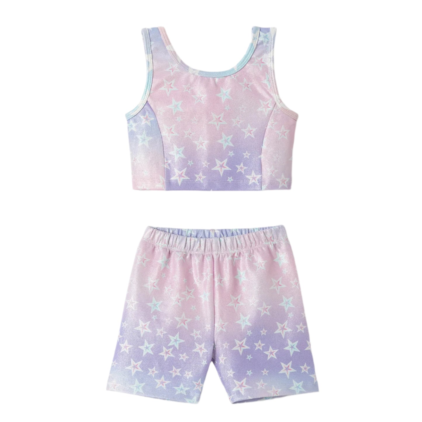 Mini Stars Crop Top & Short Set