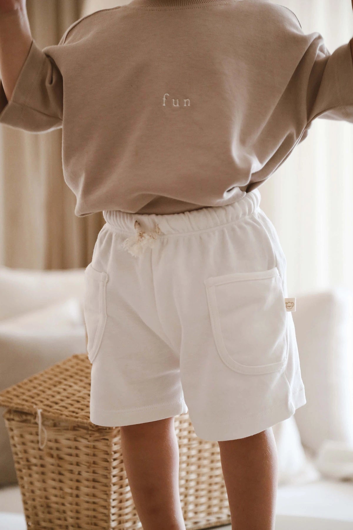 Basic Off-White Shorts