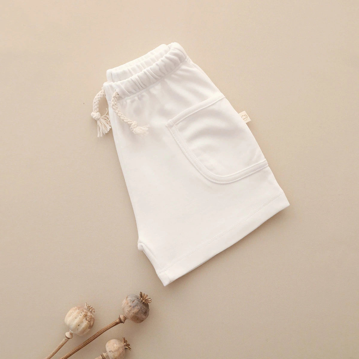 Basic Off-White Shorts