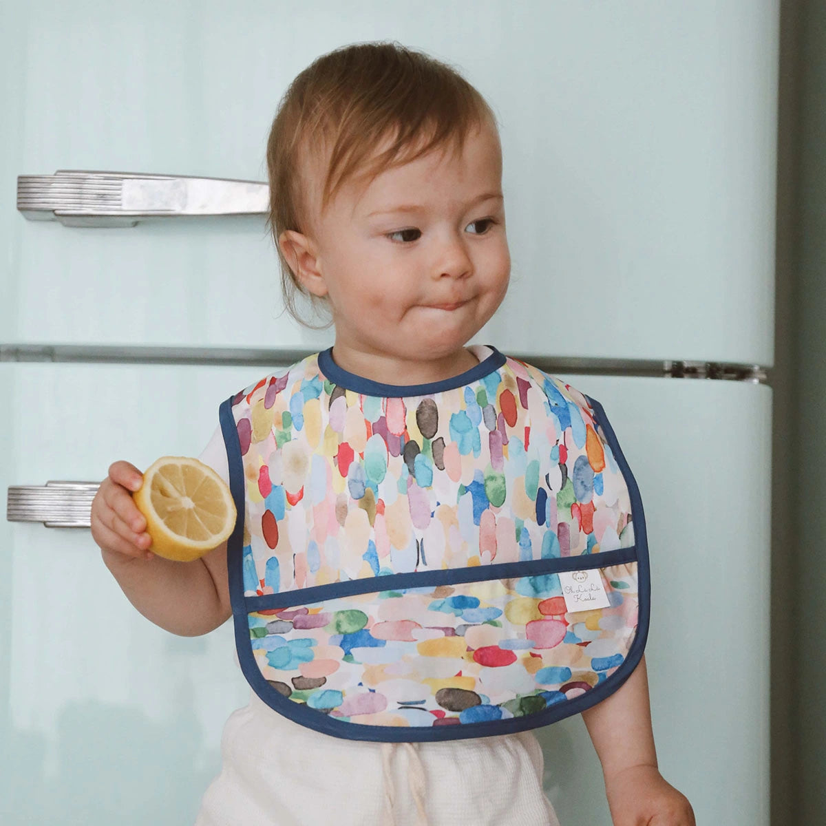 Blue Feeder Bib Set