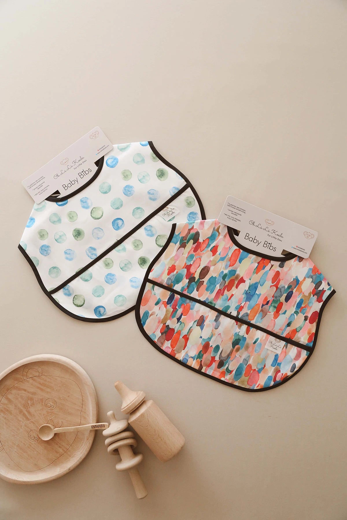 Blue Feeder Bib Set