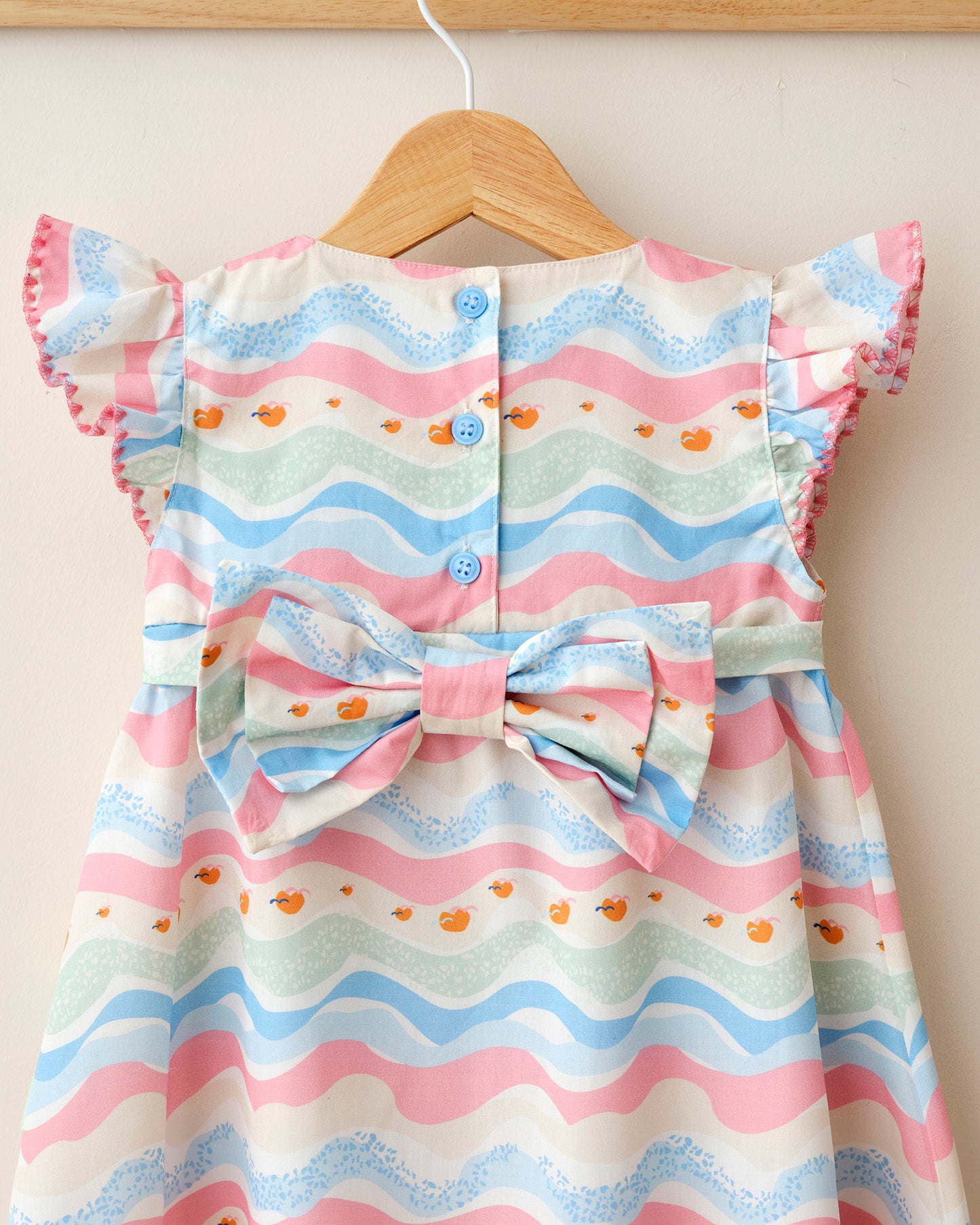 Waves Patterned Dress