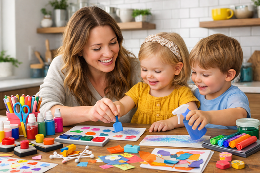 10 Toddler Art Activities You Can Set Up with What's Already in Your Kitchen