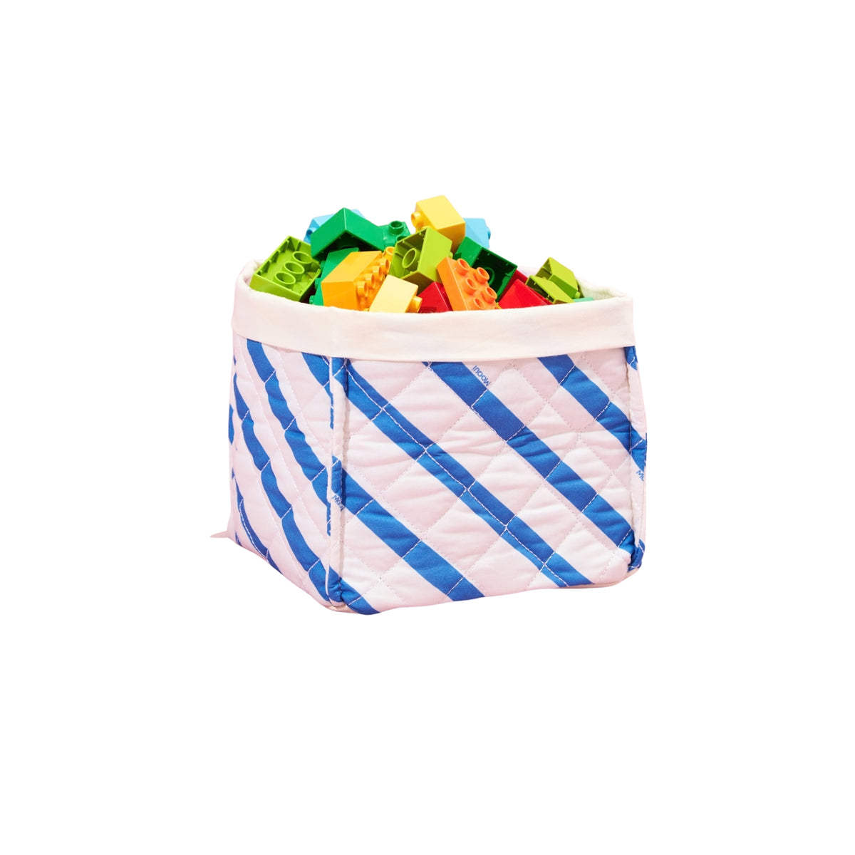 Medium Storage Box - Indigo Stripes