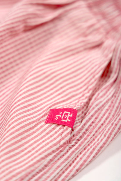 Happy Stripes Retro Shorts - Pink