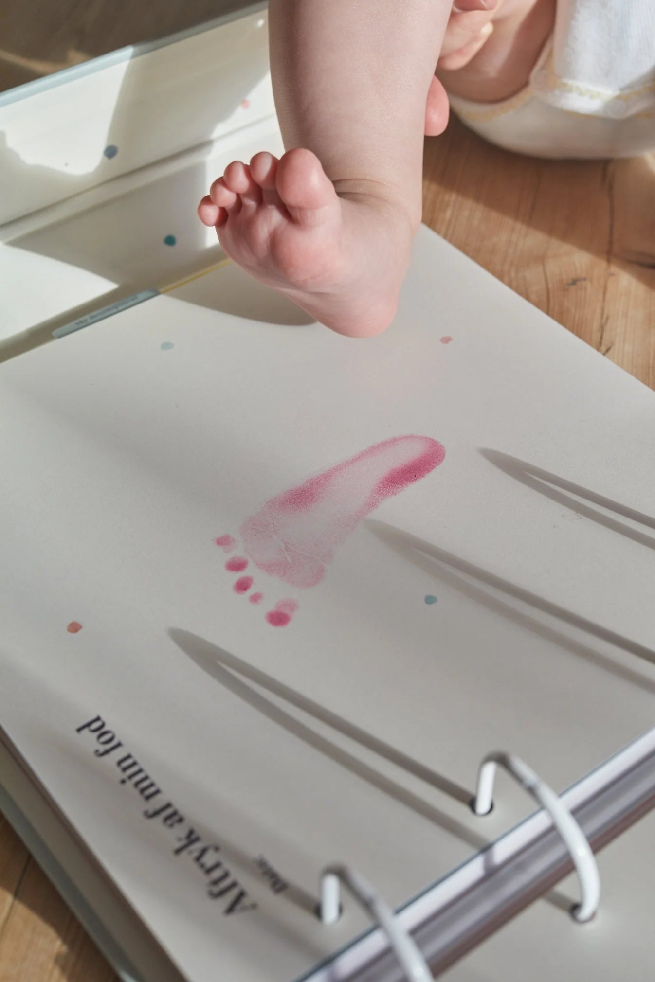 Hand and Footprint Clean Touch Ink Pad - Coral by Specialday in Multi