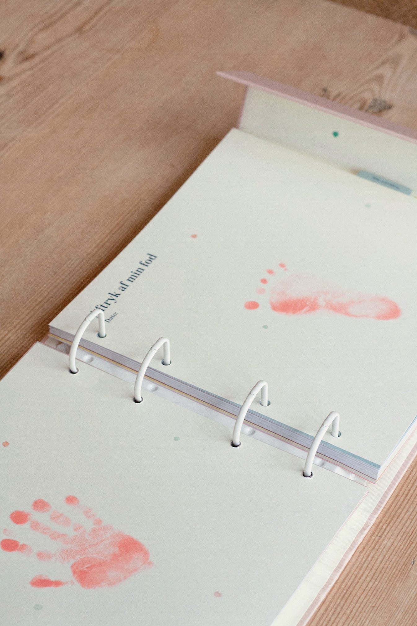 Hand and Footprint Clean Touch Ink Pad - Coral by Specialday in Multi