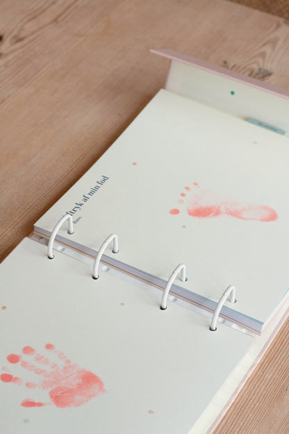 Hand and Footprint Clean Touch Ink Pad - Coral by Specialday in Multi