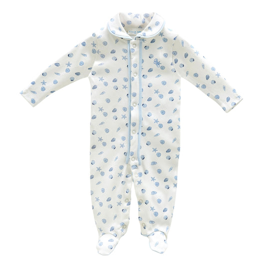 Seashell Footed Onesie
