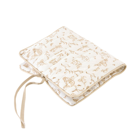 Toile De Jouy Changing Pouch - Beige