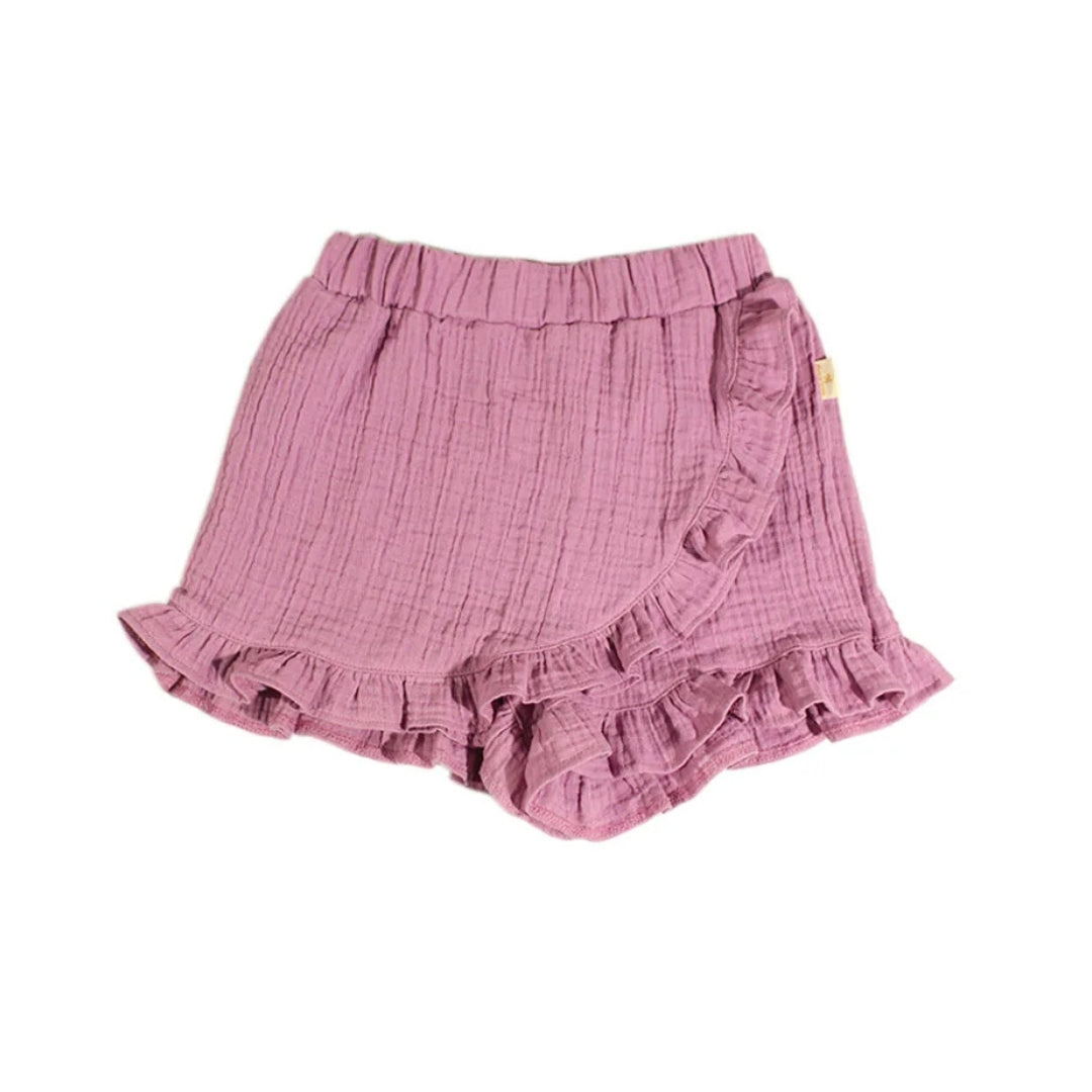 Muslin Skort - Fuchsia
