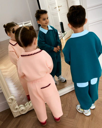Leo Tracksuit Set - Teal Pop