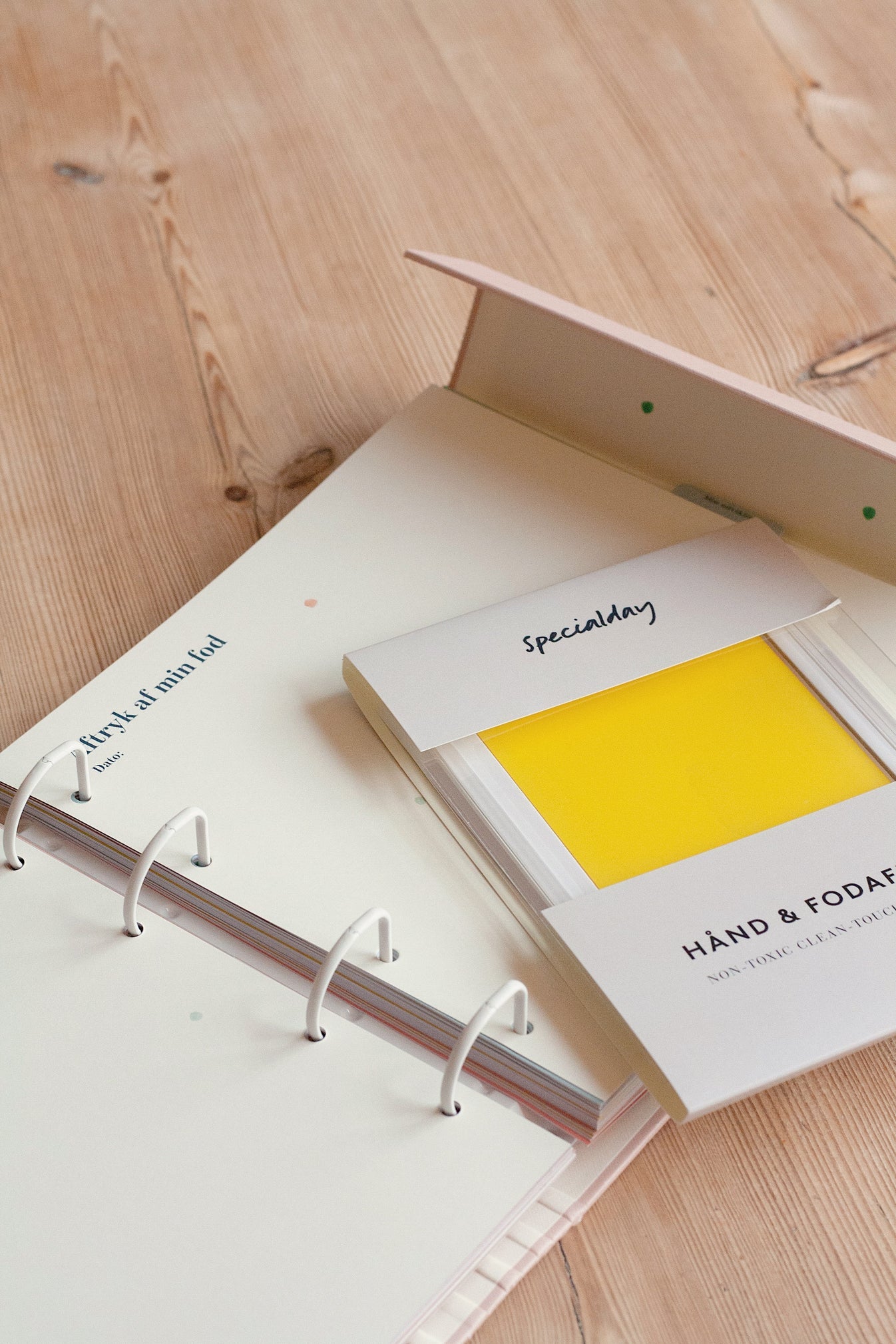 Hand and Footprint Clean Touch Ink Pad - Yellow by Specialday in Multi
