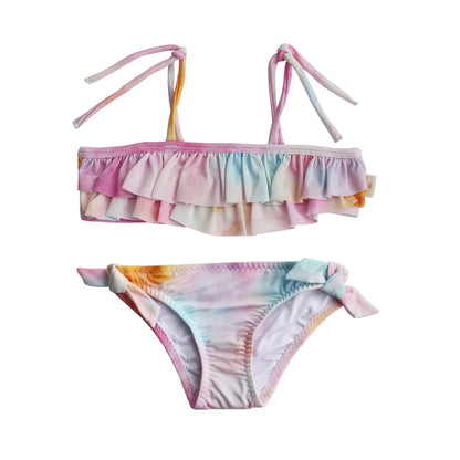 Ruffle Bikini Set - Tie Dye