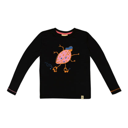 Pink Beetle Long Sleeve T-Shirt