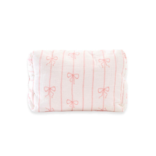 Ribbon Pouch - Pink