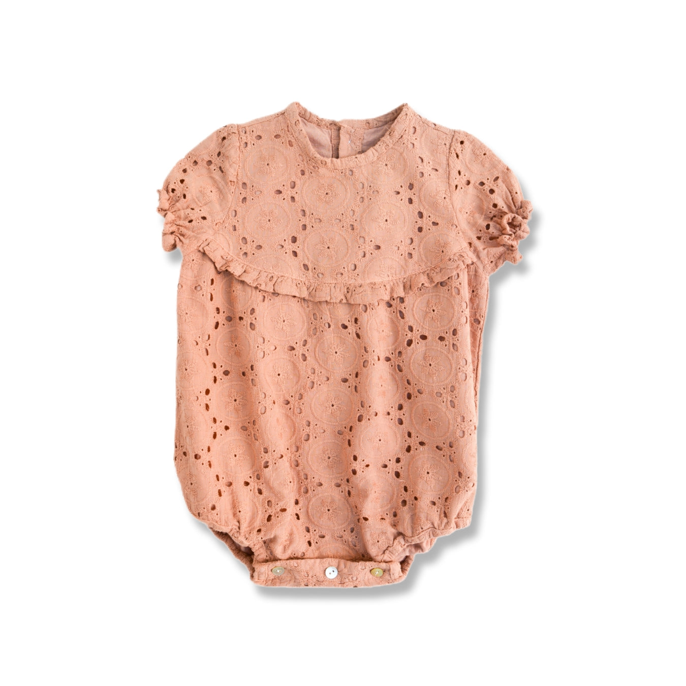 Pearl Lace Romper  - Poudre