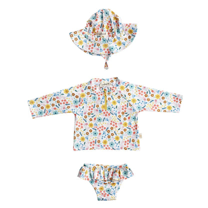 Pretty Floral Swimsuit Set