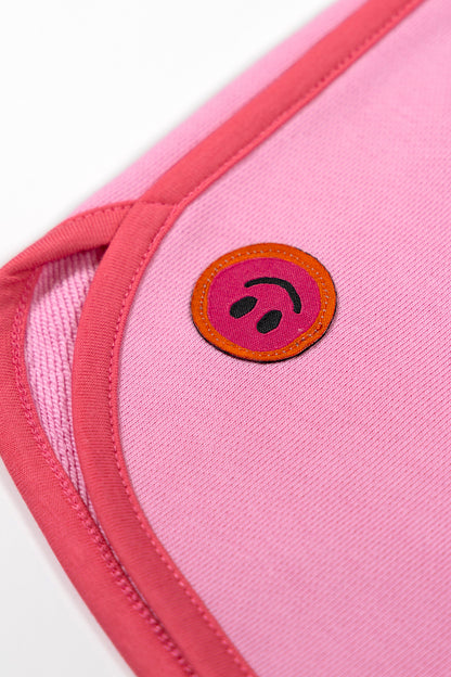 Retro Smiley Shorts - Pink