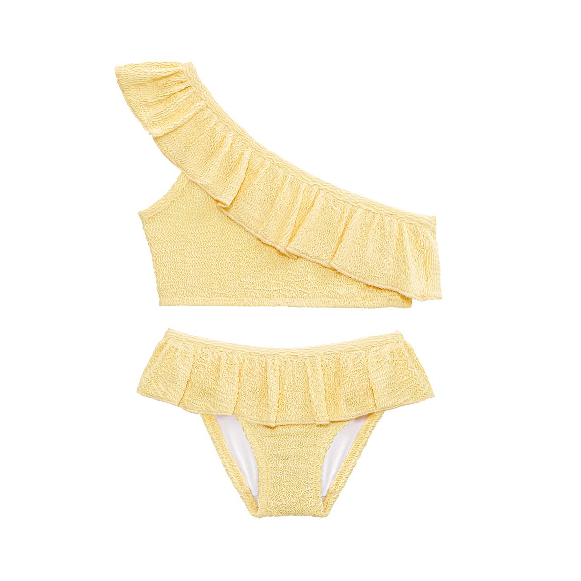 Crinkle Bikini Set - Butter Yellow