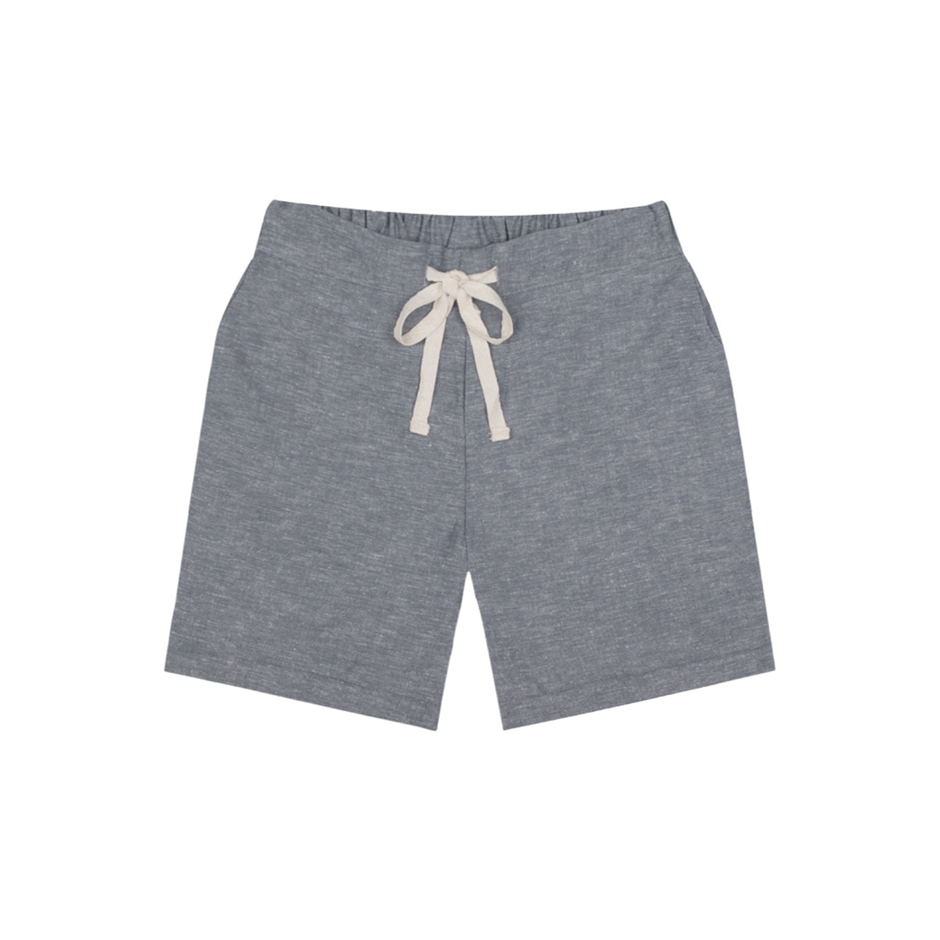Blue Linen Shorts