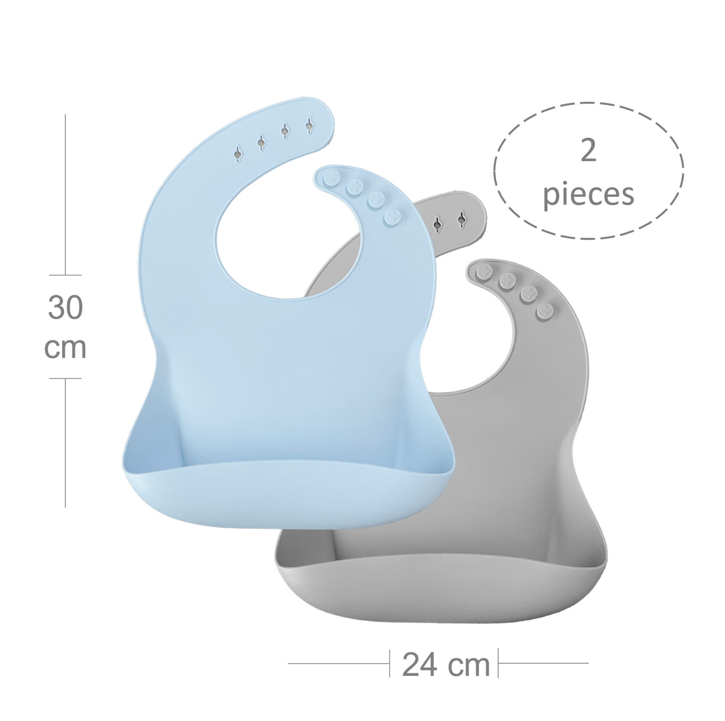 BASICS Bib Set - Mineral Blue