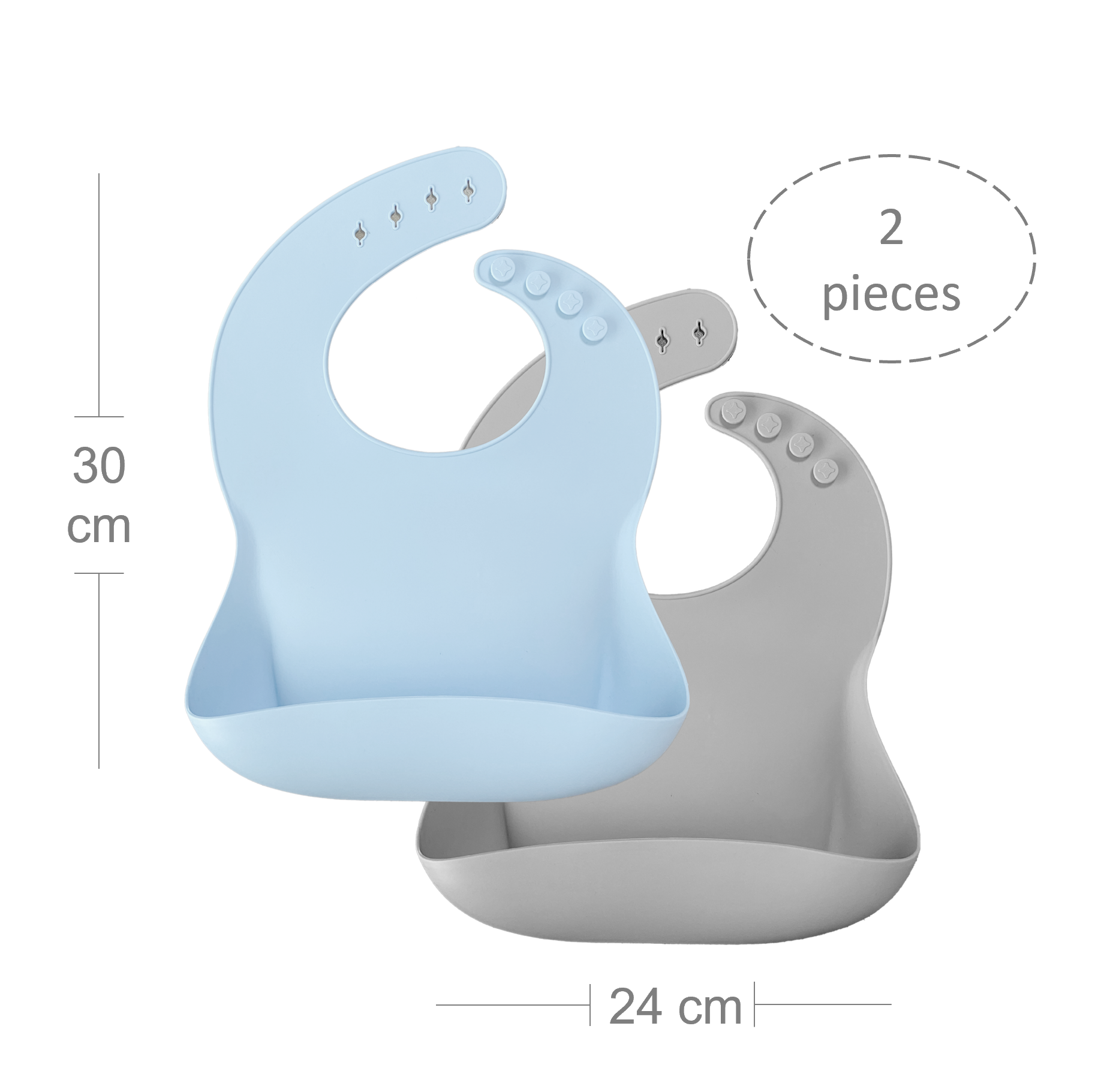 BASICS Bib Set - Mineral Blue