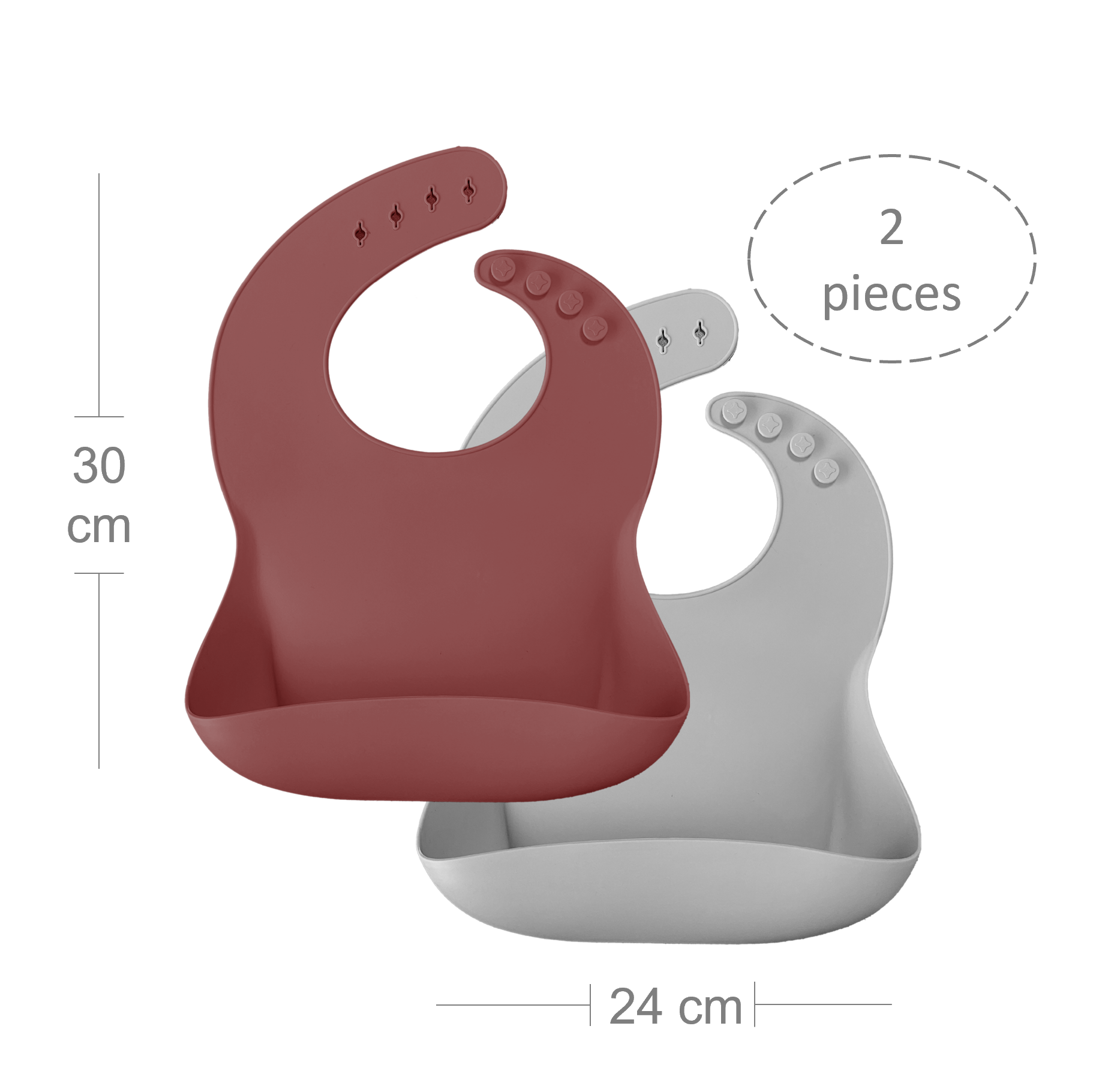 BASICS Bib Set - Velvet Rose