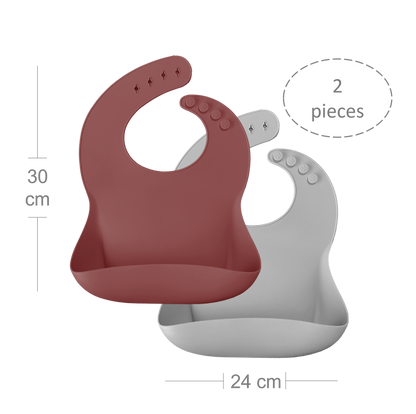 BASICS Bib Set - Velvet Rose