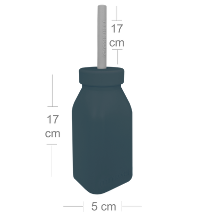 BOTTLE + STRAW - Deep Blue