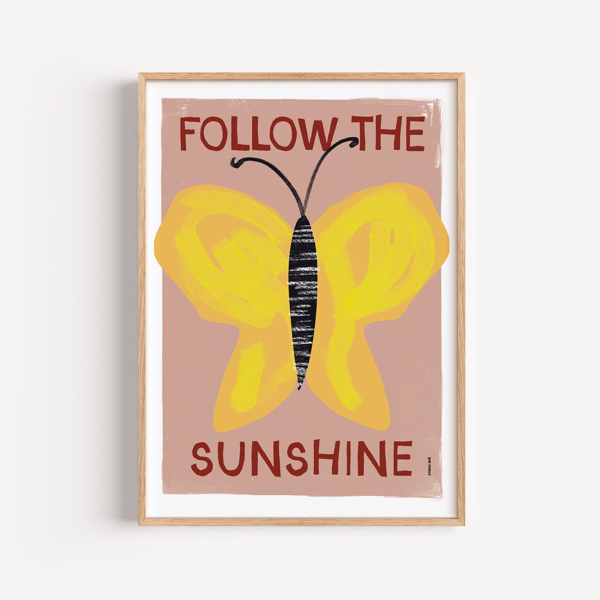 Poster - Follow the Sunshine (Pink)