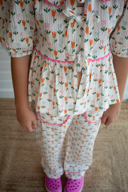 Gaia Trousers Set - Tulip