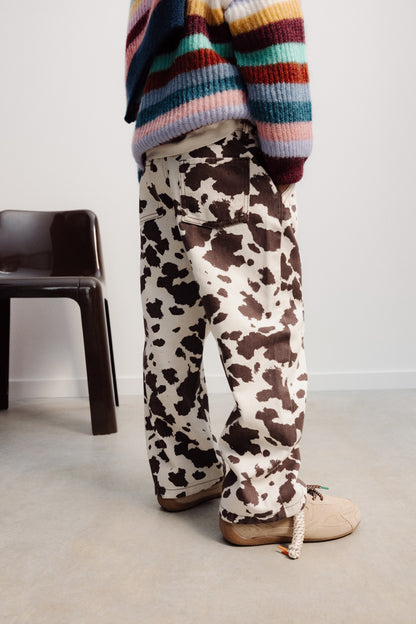 Dakota Trouser - Cow Print