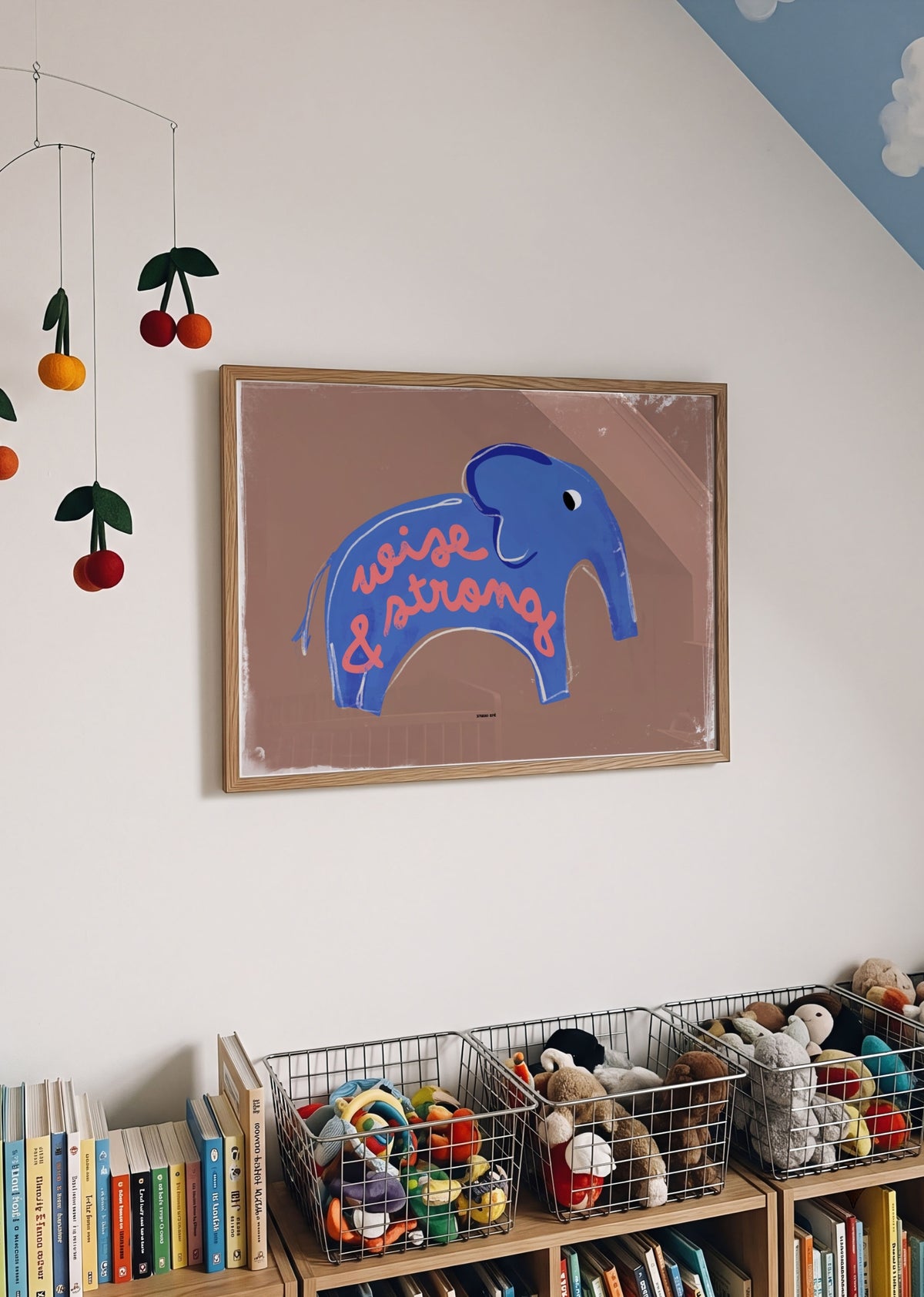 Poster - Elephant (Blue)