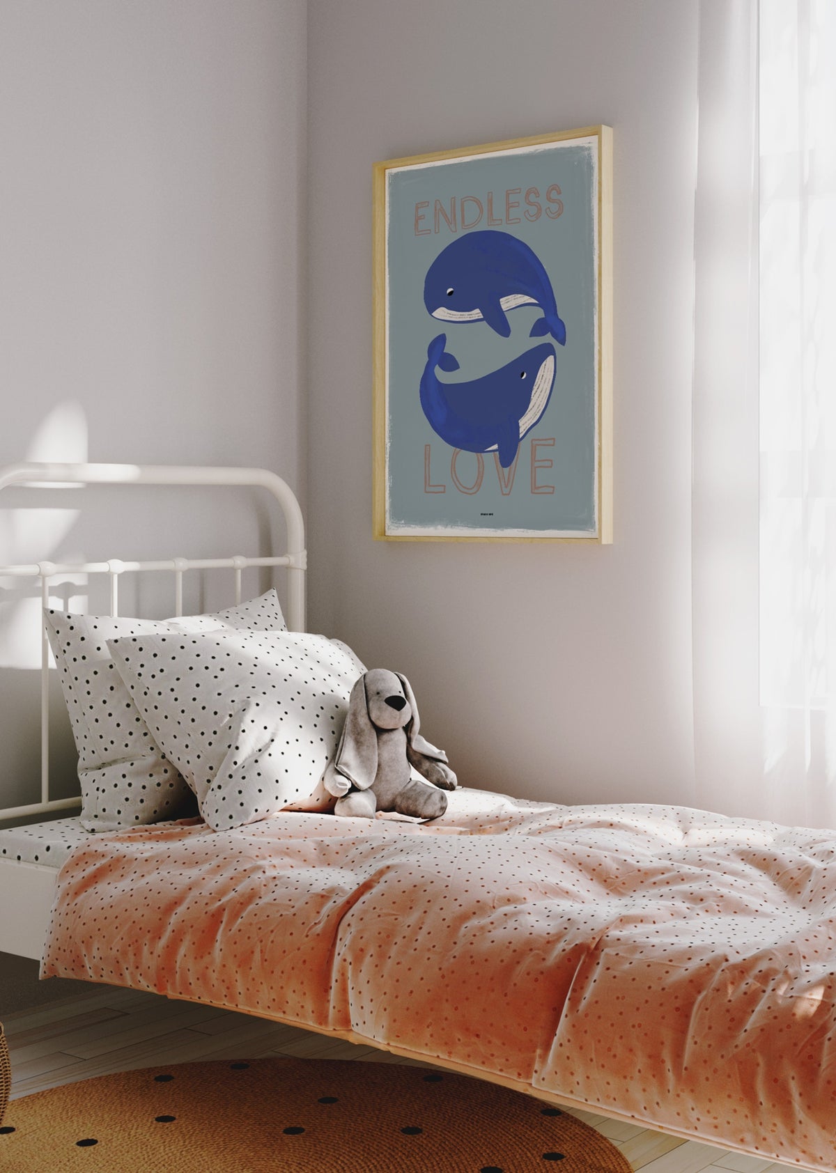 Poster - Whale (Blue)