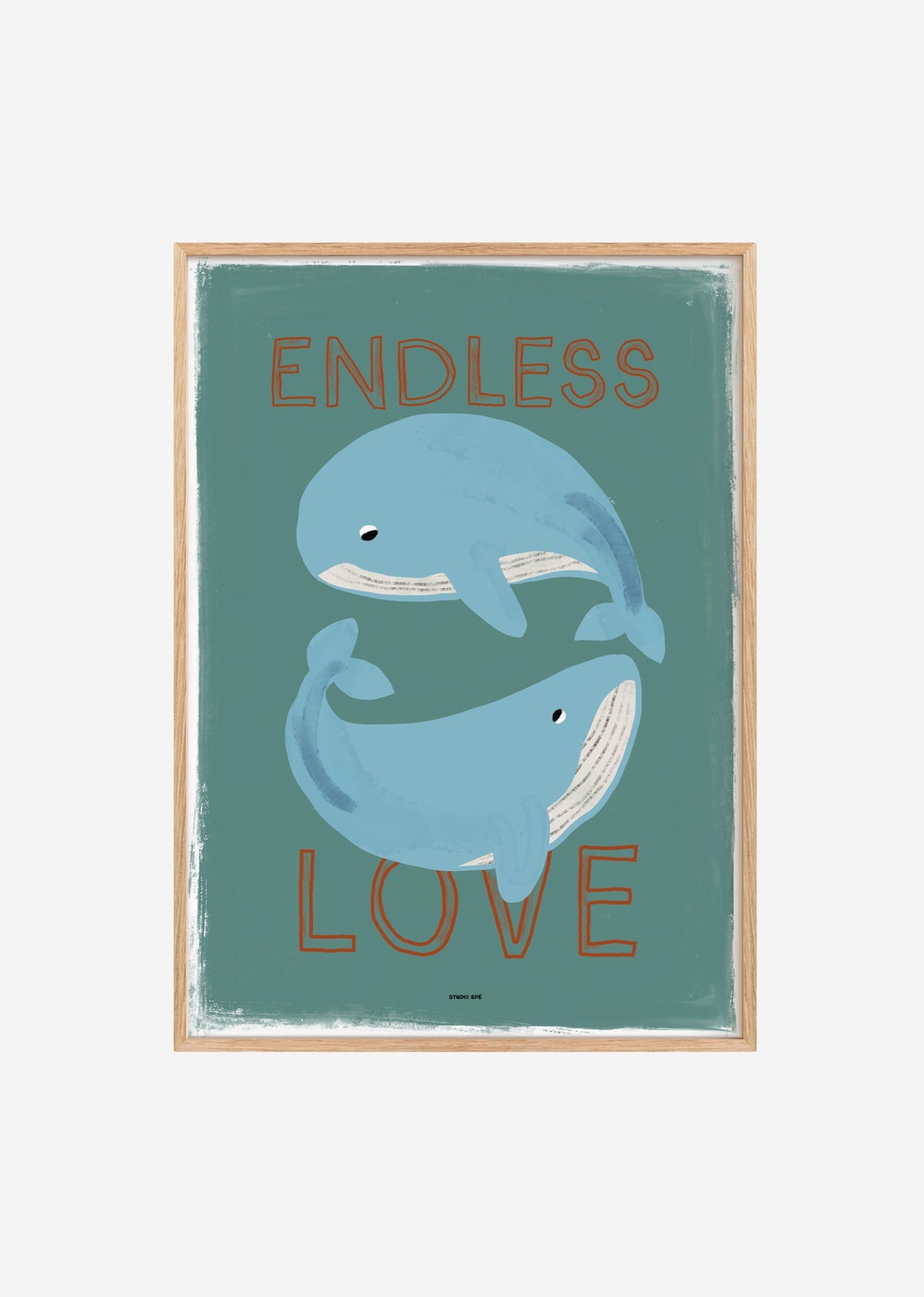 Poster - Whale (Sky Blue)