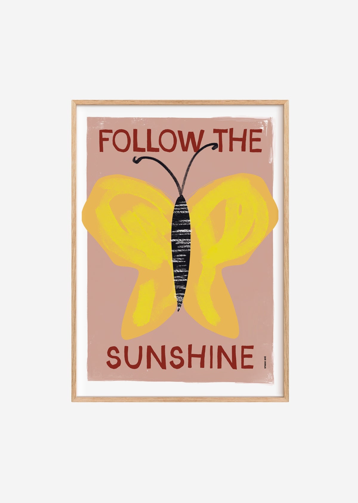 Poster - Follow the Sunshine (Pink)