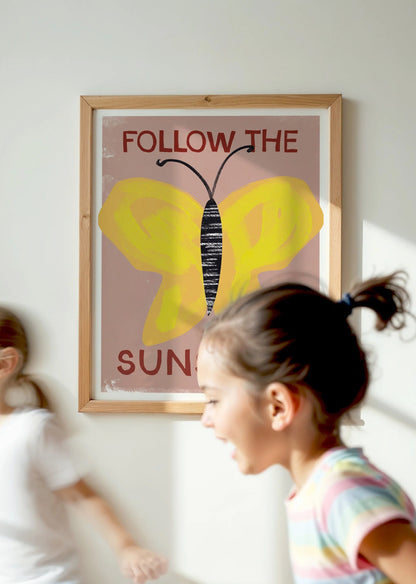 Poster - Follow the Sunshine (Pink)
