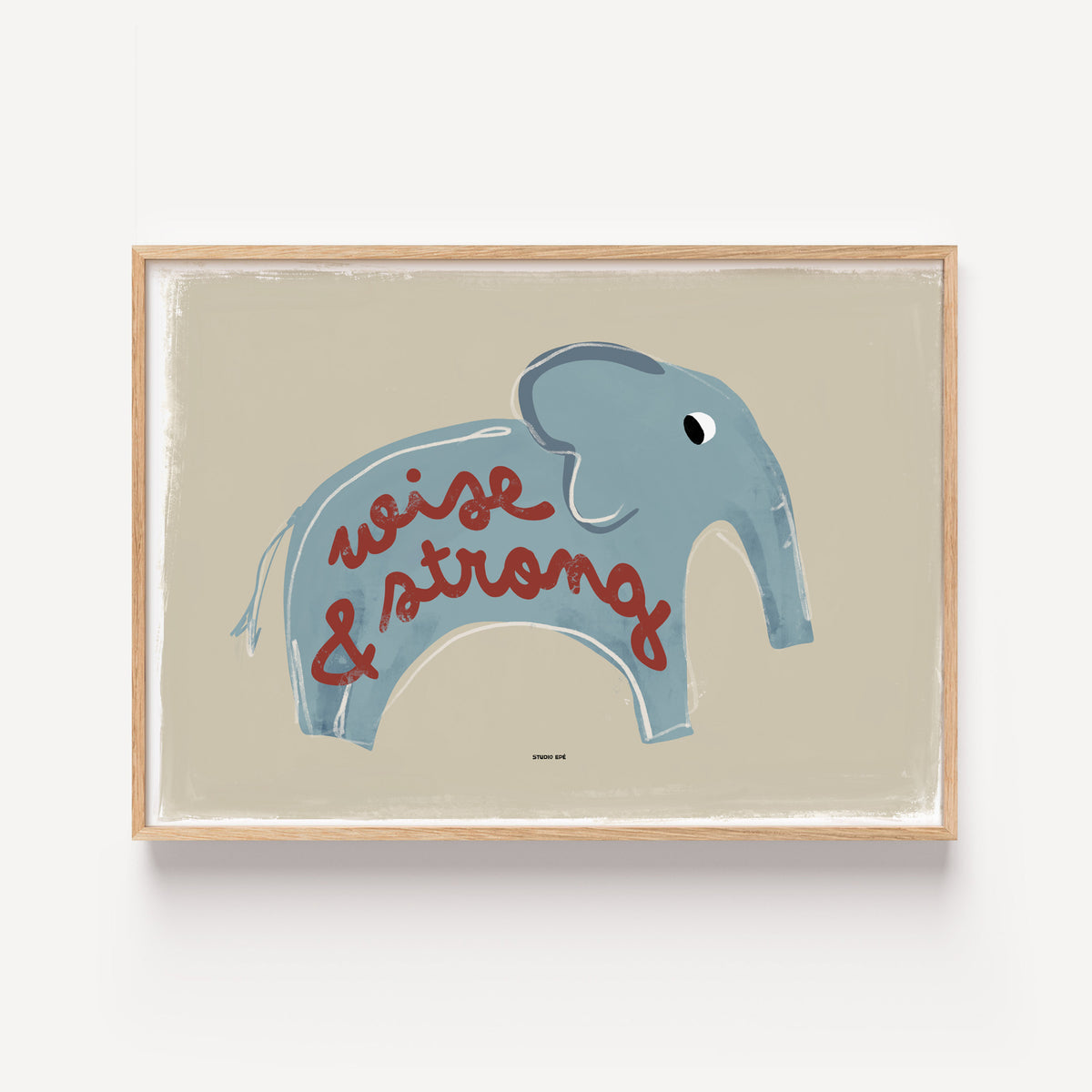 Poster - Elephant (Grey)