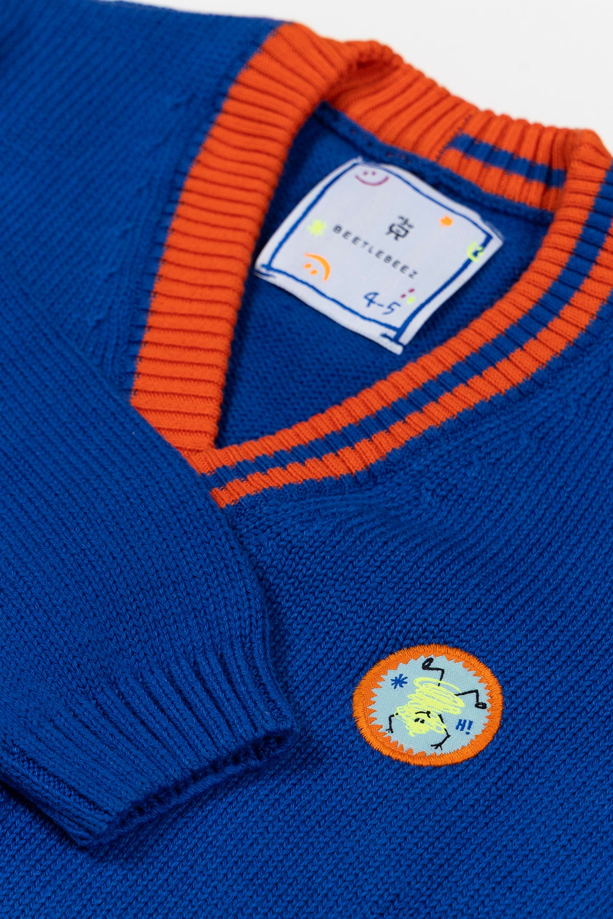 Blue Stripes Knitted Cardigan