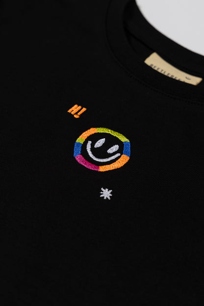 Hi Smiley T-Shirt - Black
