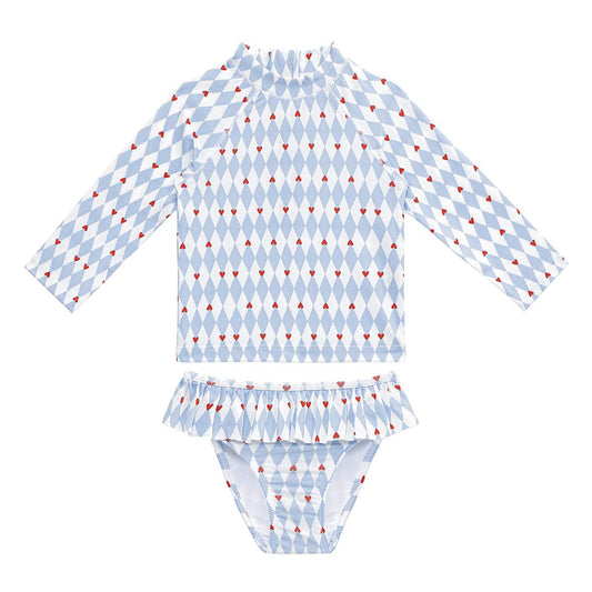 Baby Swimsuit Set - Diamonds