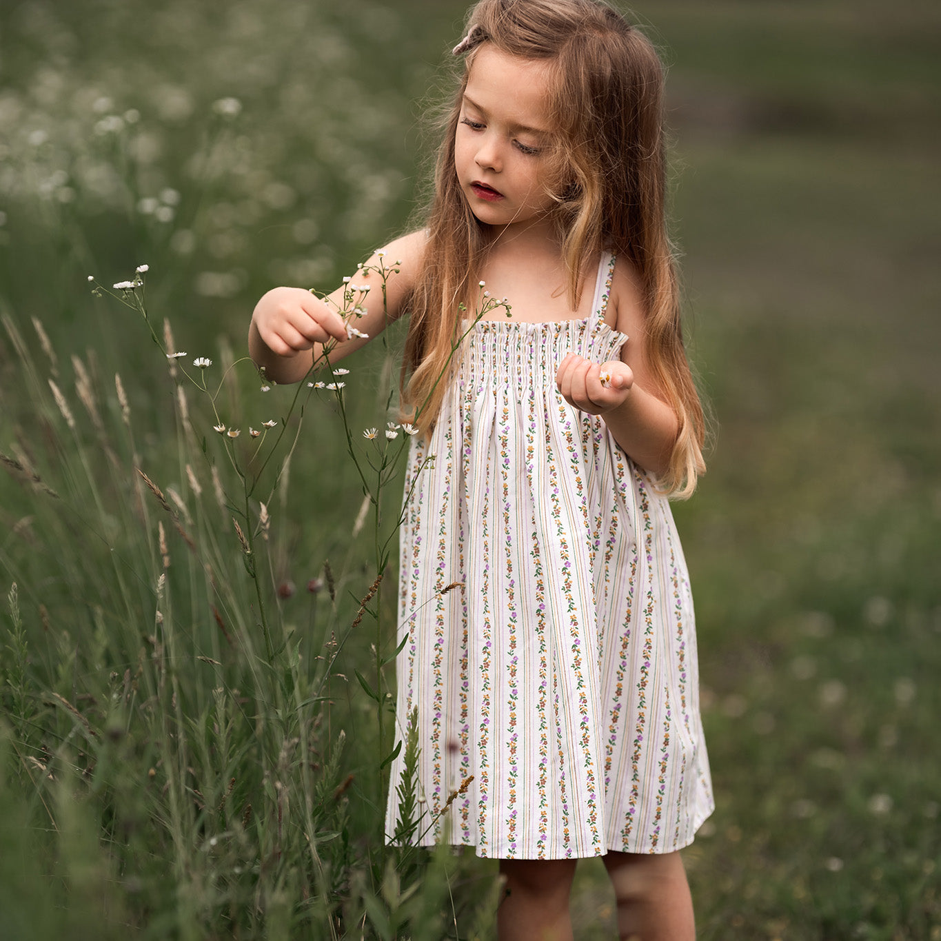 Vertical Flowers Dress