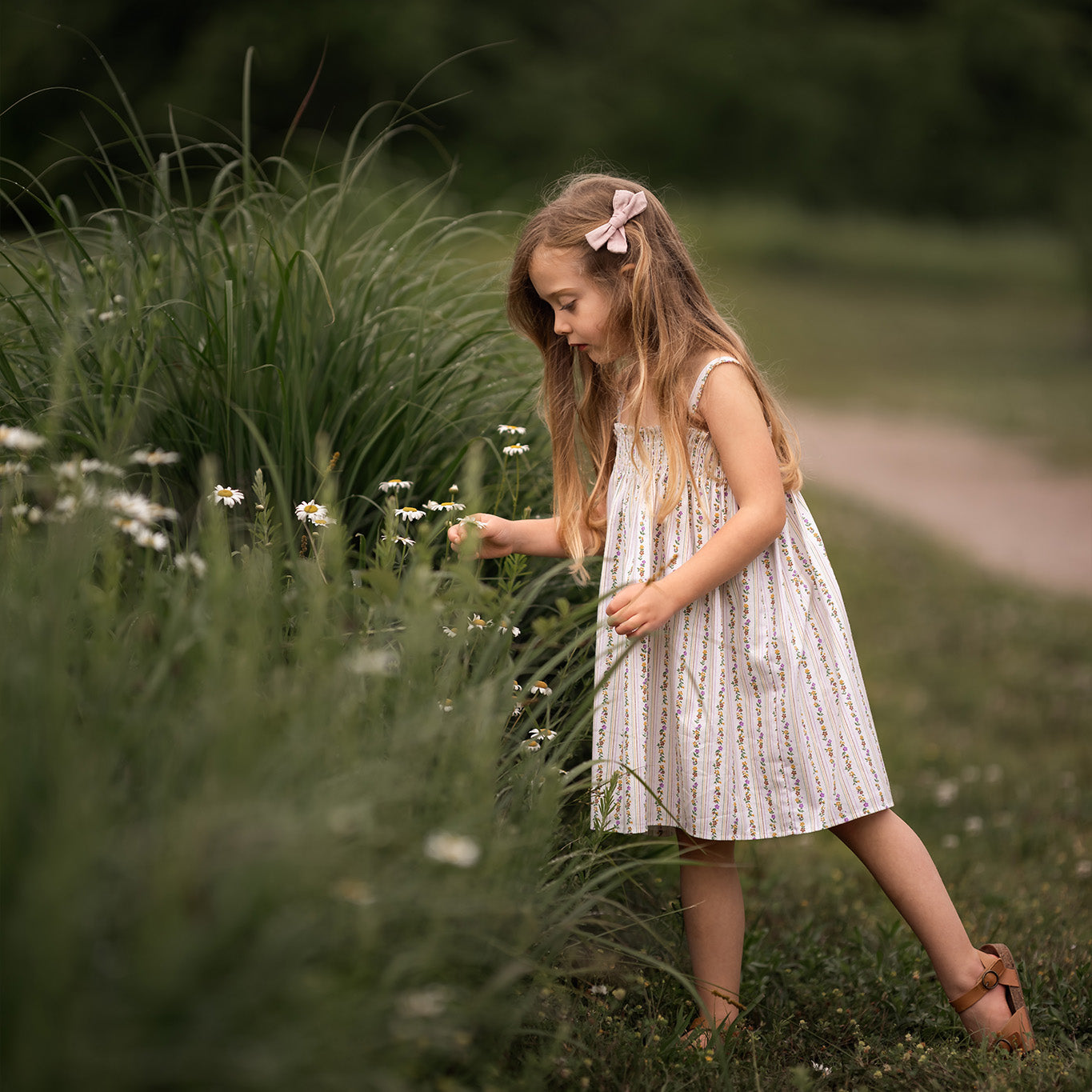 Vertical Flowers Dress