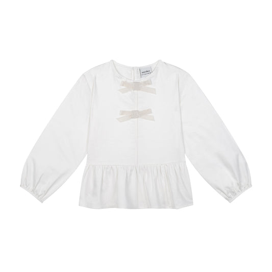 Ribbon White Shirt