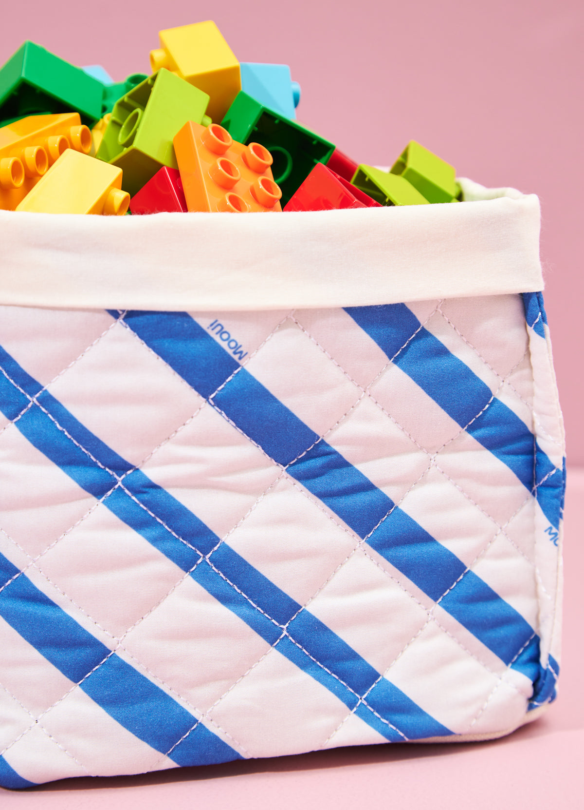 Medium Storage Box - Indigo Stripes