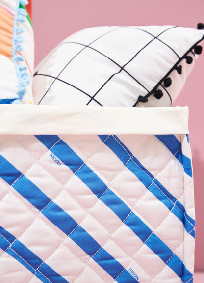 Large Storage Box - Indigo Stripes