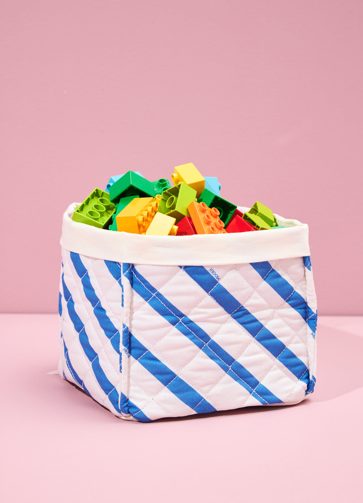 Medium Storage Box - Indigo Stripes