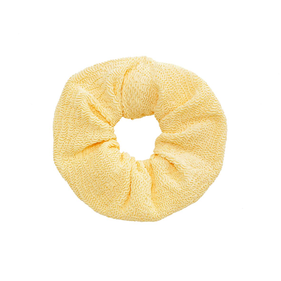 Crinkle Scrunchie - Butter Yellow