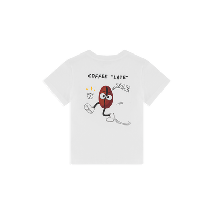 Coffee Late Kids T-Shirt